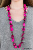 Paparazzi "Caribbean Carnival" Pink Necklace & Earring Set Paparazzi Jewelry
