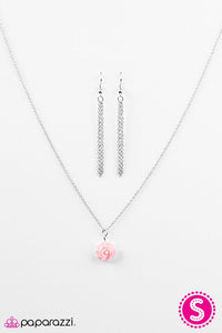 Paparazzi "Summer Rose" Pink Necklace & Earring Set Paparazzi Jewelry