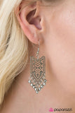 Paparazzi "Mayan Goddess" Silver Earrings Paparazzi Jewelry