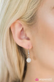 Paparazzi "Stellar Splendor" White Necklace & Earring Set Paparazzi Jewelry