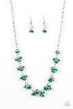 Paparazzi "Leading STARLIGHT" Green Necklace & Earring Set Paparazzi Jewelry