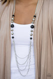 Paparazzi "Balloon Ride" Black Necklace & Earring Set Paparazzi Jewelry