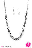 Paparazzi "Year To Shimmer" Black Necklace & Earring Set Paparazzi Jewelry