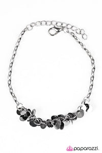 Paparazzi "Shimmer Train" Black Bracelet Paparazzi Jewelry