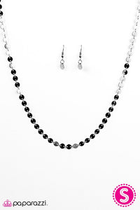 Paparazzi "Let There Be SPOTLIGHT" Black Necklace & Earring Set Paparazzi Jewelry