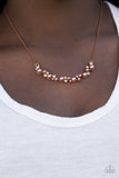 Paparazzi "Commander In SPARKLE" Copper Necklace & Earring Set Paparazzi Jewelry
