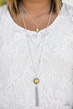 Paparazzi "Floral Fanatic" Yellow Necklace & Earring Set Paparazzi Jewelry