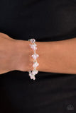 Paparazzi "Oh, My Stars" Pink Crystal Beading Silver Tone Bracelet Paparazzi Jewelry