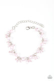 Paparazzi "Oh, My Stars" Pink Crystal Beading Silver Tone Bracelet Paparazzi Jewelry