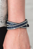 Paparazzi "SLAY The Field" Blue Wrap Bracelet Paparazzi Jewelry