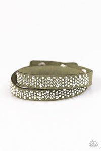 Paparazzi "Always Be SHINE" Green Wrap Bracelet Paparazzi Jewelry