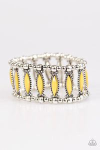 Paparazzi "A Self-Made GLAM" Yellow Bracelet Paparazzi Jewelry