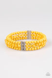 Paparazzi "Malibu Muse" Yellow Bracelet Paparazzi Jewelry