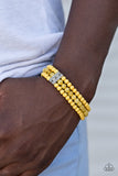 Paparazzi "Malibu Muse" Yellow Bracelet Paparazzi Jewelry