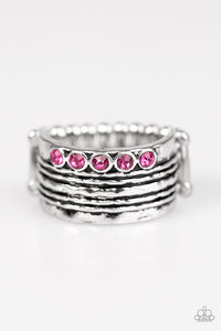 Paparazzi VINTAGE VAULT "Drink It In" Pink Ring Paparazzi Jewelry