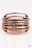 Paparazzi "Treasured Texture" Copper Ring Paparazzi Jewelry