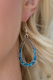 Paparazzi "Twinkling Tempest" Blue Earrings Paparazzi Jewelry