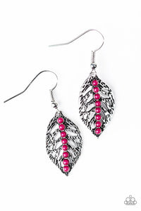 Paparazzi "Doesn't Fall Far From The Tree" Pink Earrings Paparazzi Jewelry