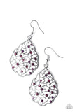 Paparazzi "Dreaming Of Castles" Purple Earrings Paparazzi Jewelry