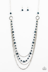 Paparazzi "Radiant Rhythm" Blue Necklace & Earring Set Paparazzi Jewelry