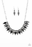 Paparazzi "Jungle Jamboree" Black Necklace & Earring Set Paparazzi Jewelry