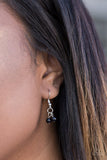 Paparazzi "The Whole Shebang" Black Lanyard Necklace & Earring Set Paparazzi Jewelry