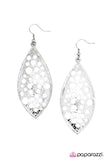 Paparazzi "Clear the Air" Silver Earrings Paparazzi Jewelry