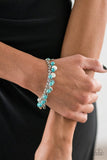Paparazzi "Triassic Tease" Blue Bracelet Paparazzi Jewelry