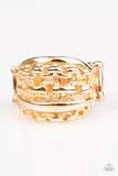 Paparazzi "A CHIC Reaction" Gold  Ring Paparazzi Jewelry