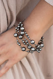 Paparazzi "Feeling Fabulous" Black Bracelet Paparazzi Jewelry