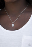 Paparazzi "Over My Arrowhead" White Necklace & Earring Set Paparazzi Jewelry