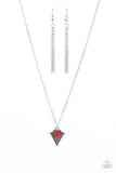 Paparazzi "Over My ARROWHEAD" Red Necklace & Earring Set Paparazzi Jewelry