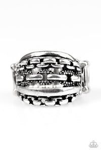 Paparazzi "A CHIC Reaction"  Silver Ring Paparazzi Jewelry