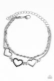 Paparazzi "Love is Everywhere" Black Bracelet Paparazzi Jewelry