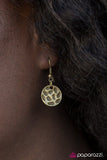 Paparazzi "Prehistoric Princess" Brass Necklace & Earring Set Paparazzi Jewelry