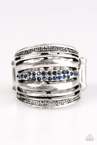 Paparazzi "Paramount Shimmer" Blue Ring Paparazzi Jewelry