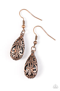 Paparazzi "Monsoon Music" Copper Earrings Paparazzi Jewelry