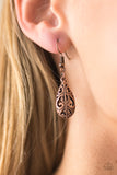 Paparazzi "Monsoon Music" Copper Earrings Paparazzi Jewelry