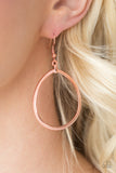 Paparazzi  "Monsoon Shimmer" Copper Earrings Paparazzi Jewelry