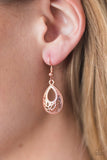 Paparazzi "Drop a Glint" Copper Earrings Paparazzi Jewelry
