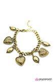 Paparazzi "All Heart" Brass Bracelet Paparazzi Jewelry
