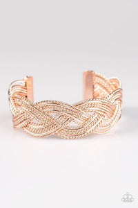 Paparazzi "Civil Serpent" Rose Gold Bracelet Paparazzi Jewelry