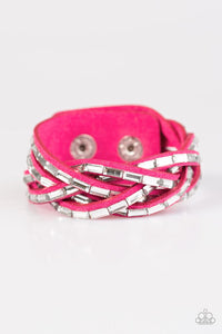 Paparazzi "Rock Legend" Pink Wrap Bracelet Paparazzi Jewelry
