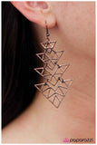 Paparazzi "Straight to the Point - Copper" earring Paparazzi Jewelry