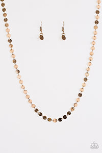 Paparazzi "Let There Be SPOTLIGHT" Brass Necklace & Earring Set Paparazzi Jewelry