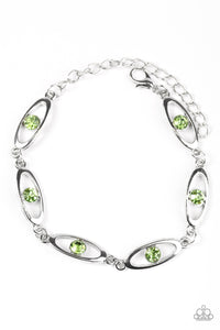 Paparazzi "Starry Eyed" Green Bracelet Paparazzi Jewelry