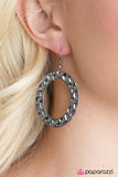 Paparazzi "Plain and Dimple" Black Earrings Paparazzi Jewelry