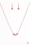 Paparazzi "Glitter Gala" Copper Necklace & Earring Set Paparazzi Jewelry