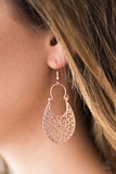 Paparazzi "Gleam Queen" Copper Filigree Earrings Paparazzi Jewelry