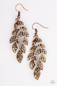 Paparazzi "Time Willow Tell" Copper Earrings Paparazzi Jewelry